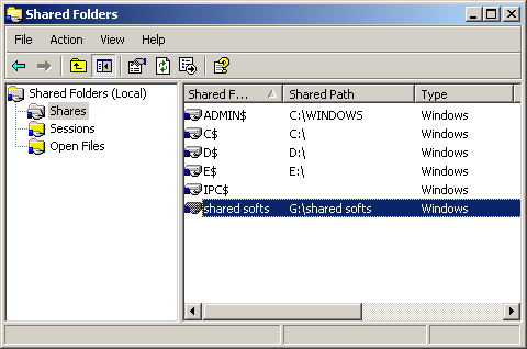 shared folders